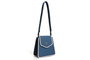 Lucky Bees Bolso de Hombro Azul y Crema